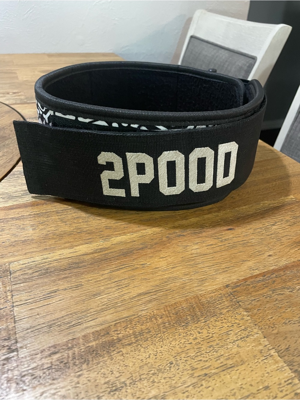 2POOD Weightlifting Belt XS Skull & Crossbones Print | CrossFit Lifting Belt